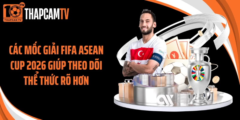 Các mốc giải FIFA ASEAN Cup 2026 giúp theo dõi thể thức rõ hơn